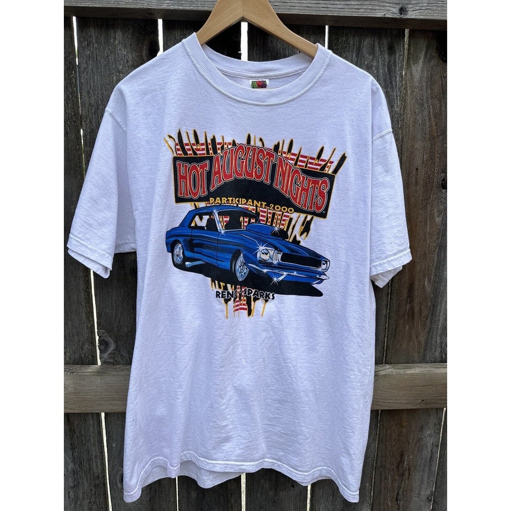 Vintage Y2K Hot August Nights Reno T-shirt XL